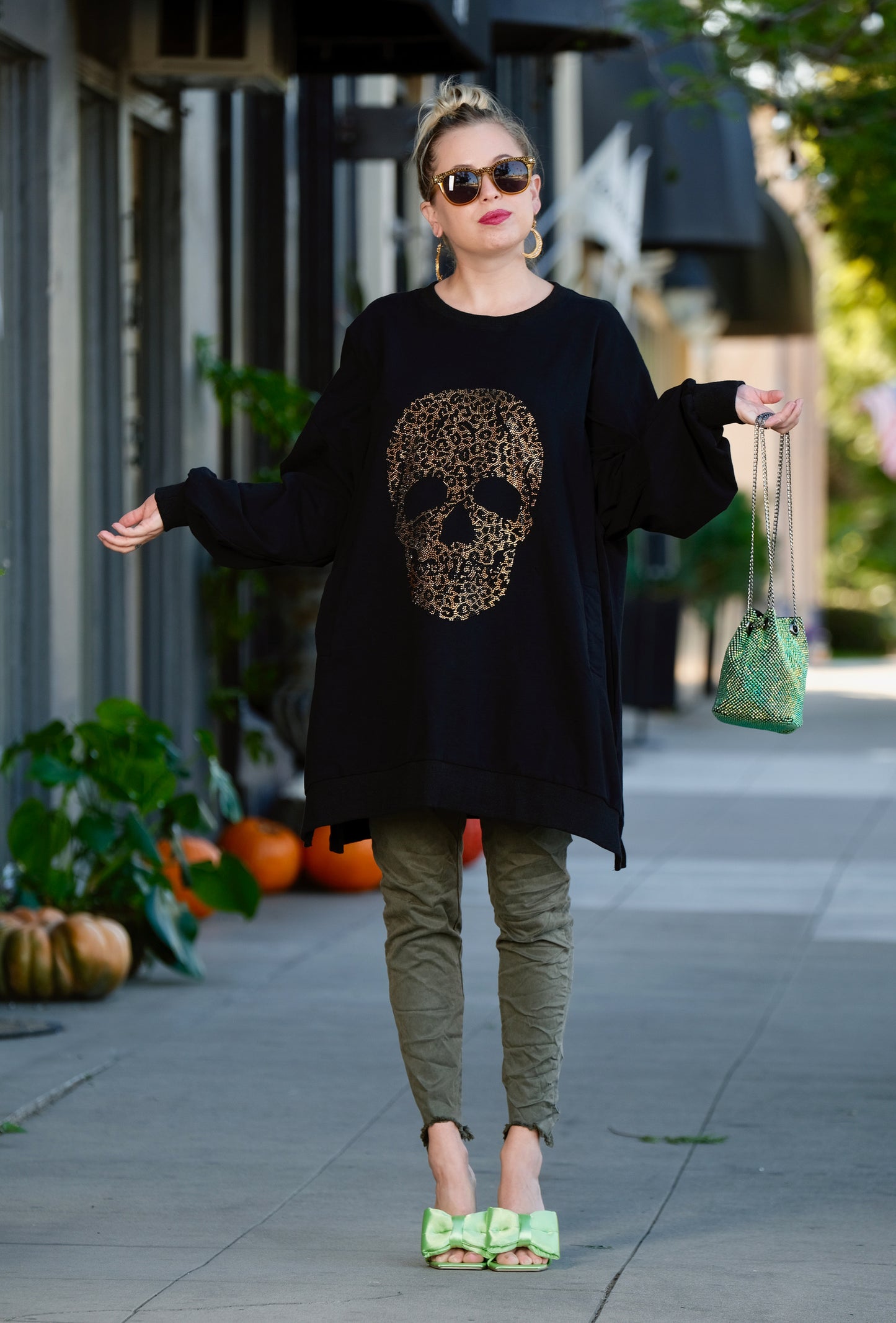 Leopard Skull Sweatshirt