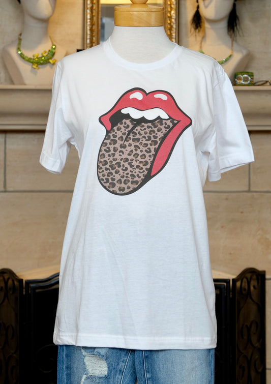 Rolling Stones Leopard Tongue T-Shirt