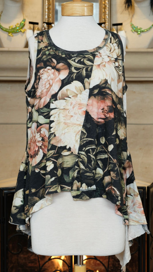 Ballet Tank in Peony By Krista Larson