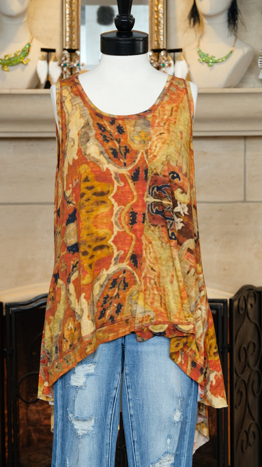 Ballet Tank in Rust By Krista Larson