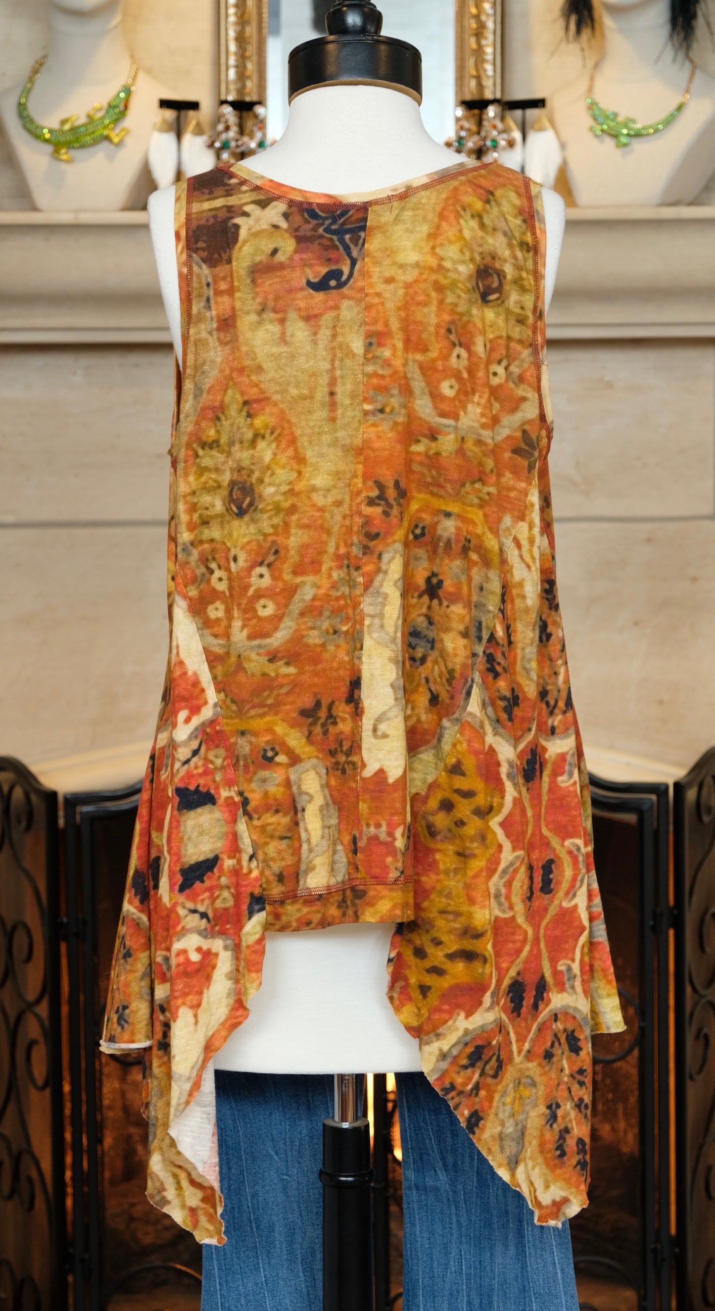 Ballet Tank in Rust By Krista Larson