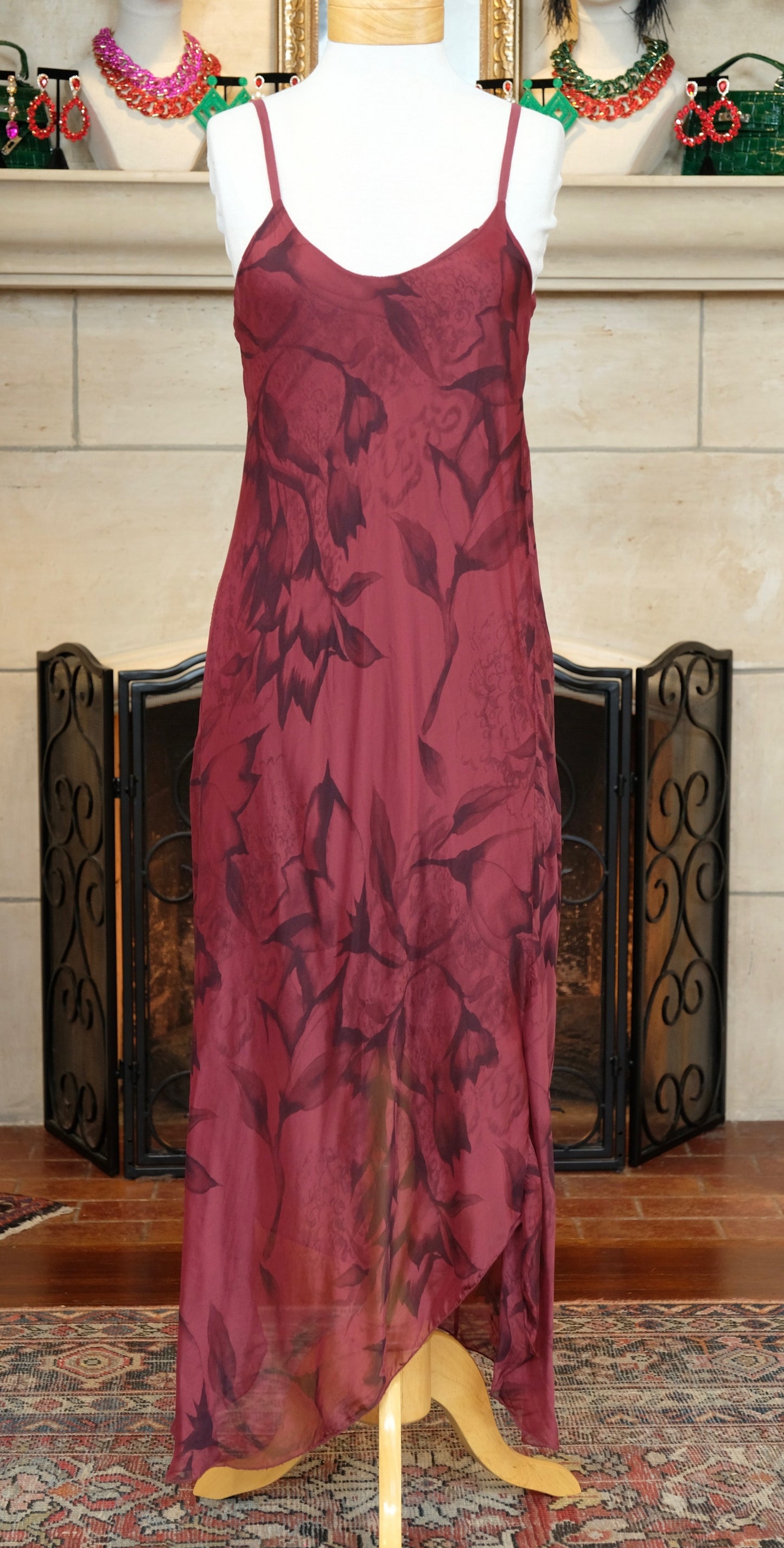 Willow Dress in Pomegranate