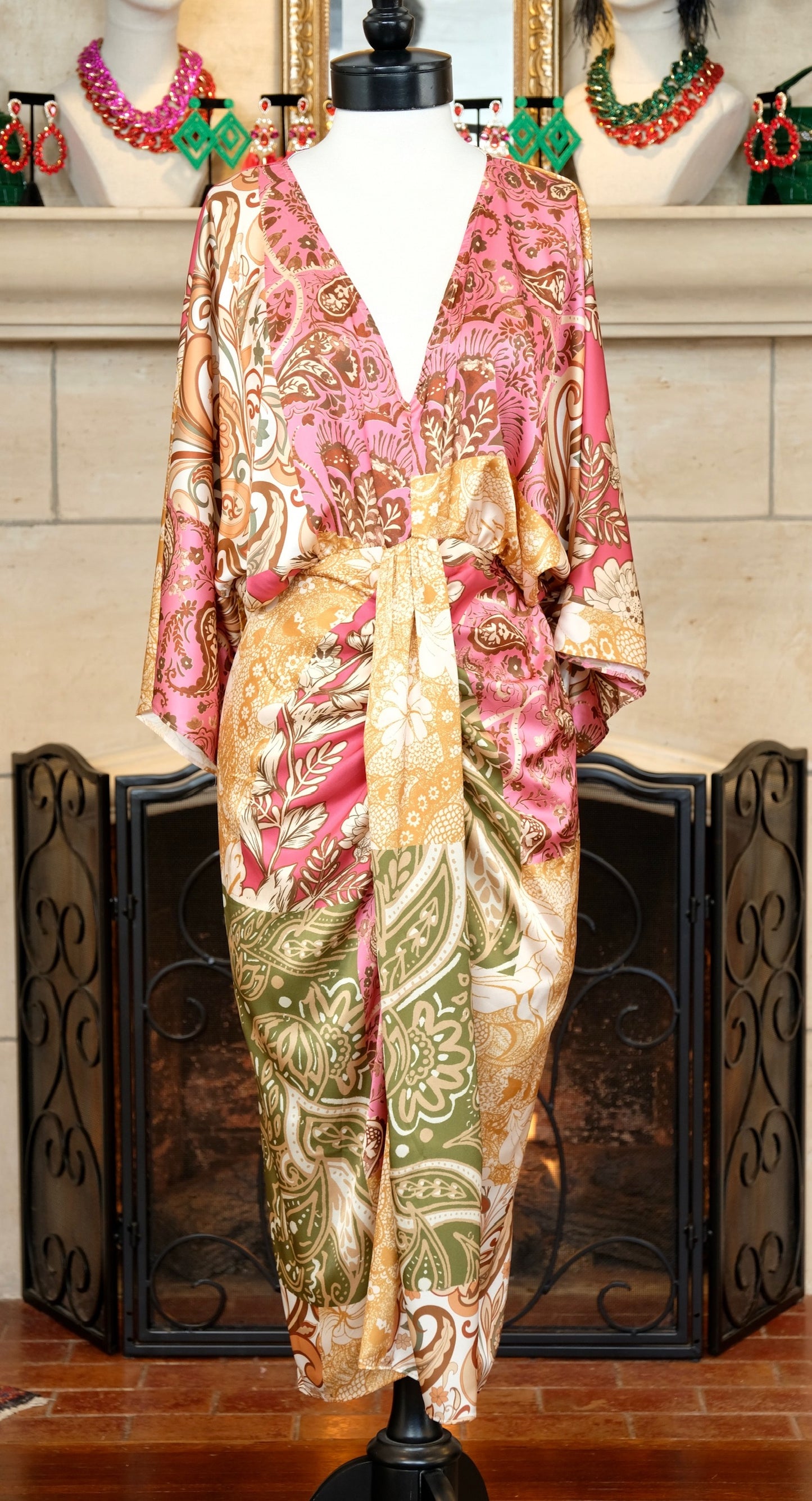 Saffron Kimono Dress
