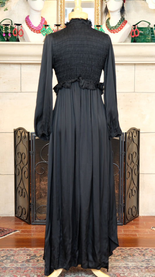 Gigli Dress in Inky Black