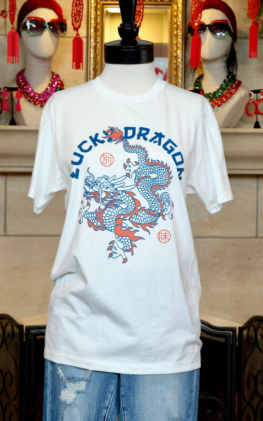 Lucky Dragon T-Shirt in White