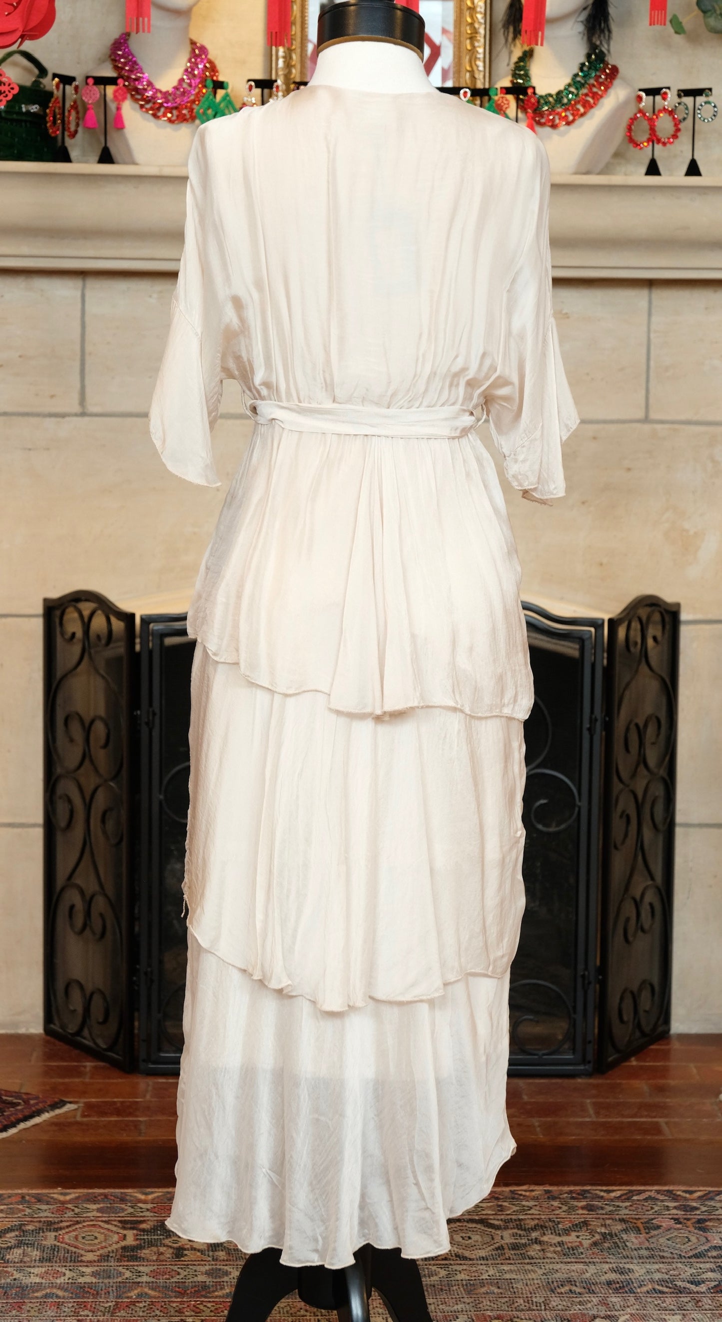 Chloe Dress in Antique Ivory
