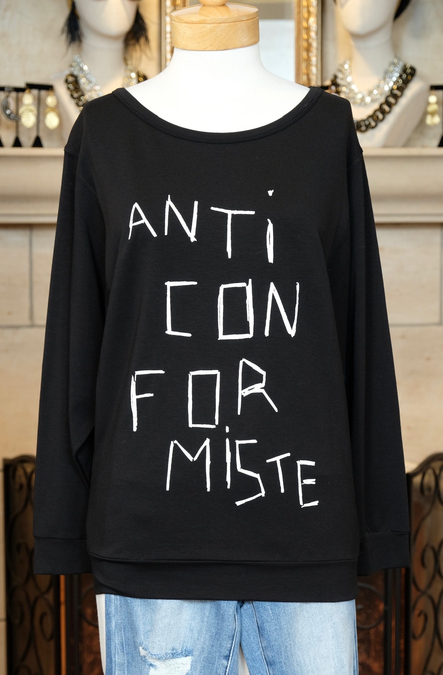 Cop.Copine Juliette Noir Sweatshirt