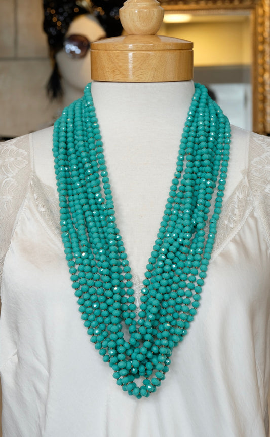 Persian Turquoise Crystal Strand