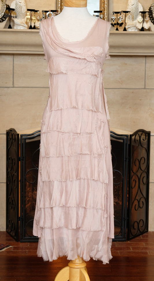 Zelda Dress in Magnolia Pearl Pink