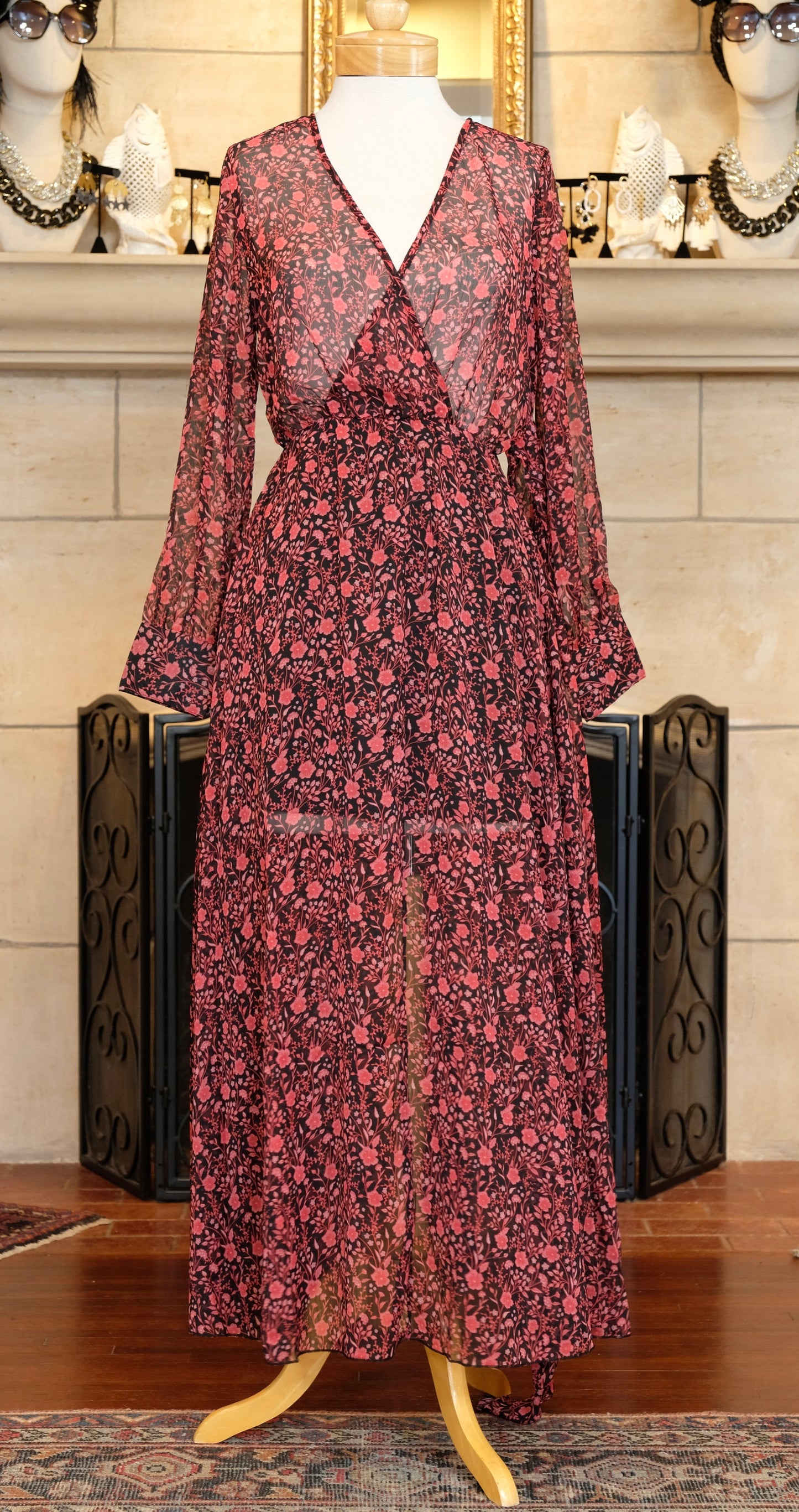 Bianca Dress in Pomegranate