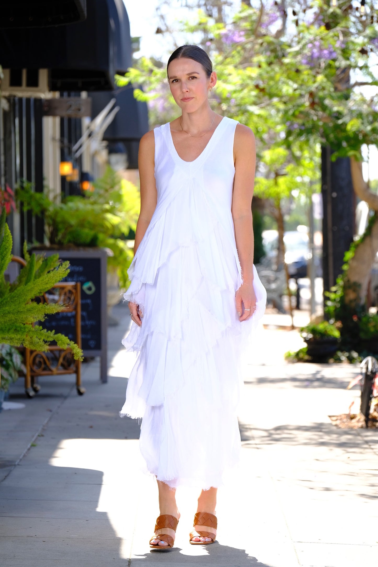 Gatsby Dress in Summer White