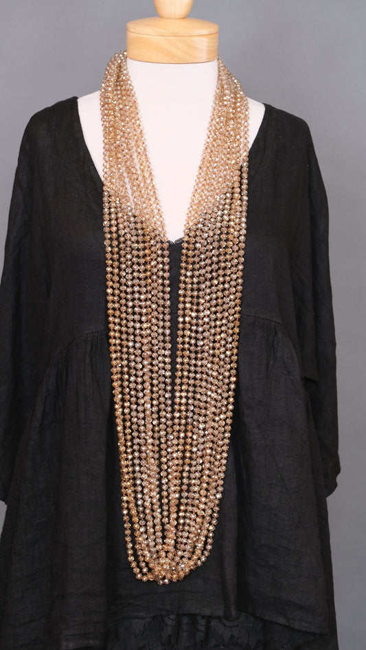 Crystal Strand in Gold Illusion