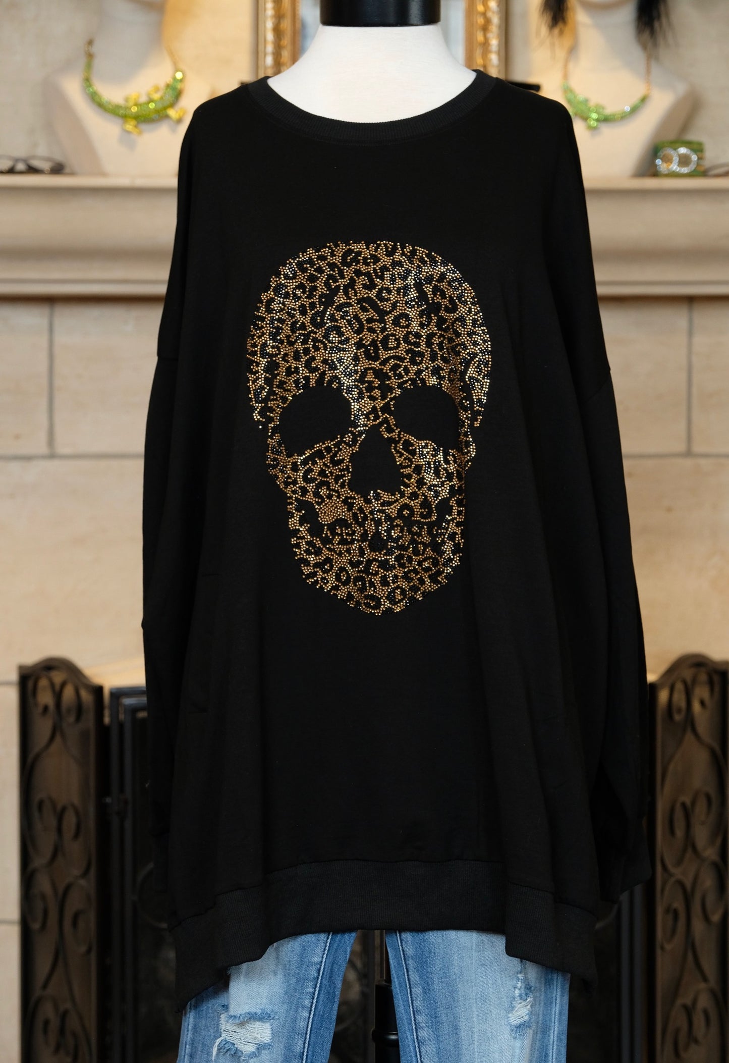 Leopard Skull Sweatshirt