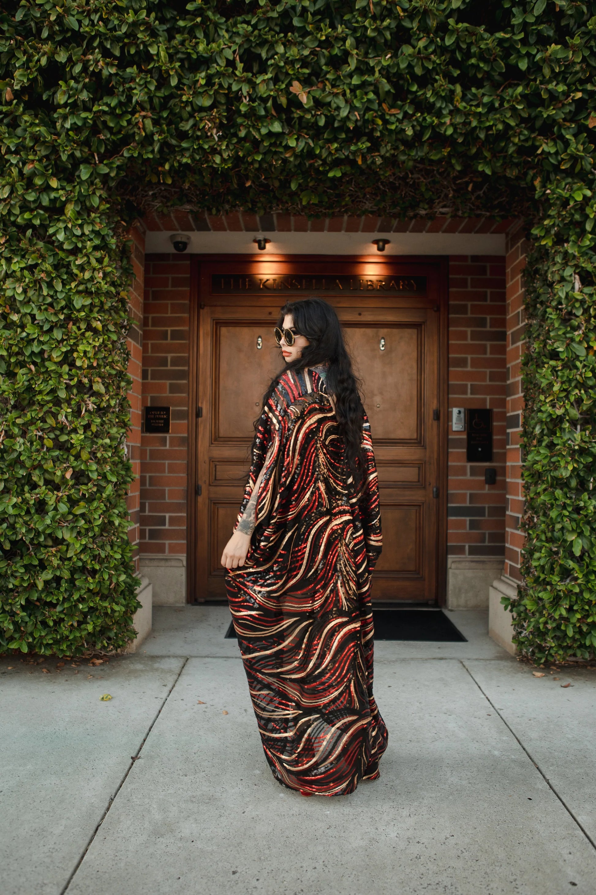 Esmeralda Sequined Caftan Kaftan Dress by Jennafer Grace