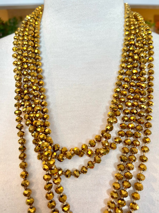 Crystal Strand in Moroccan Gold