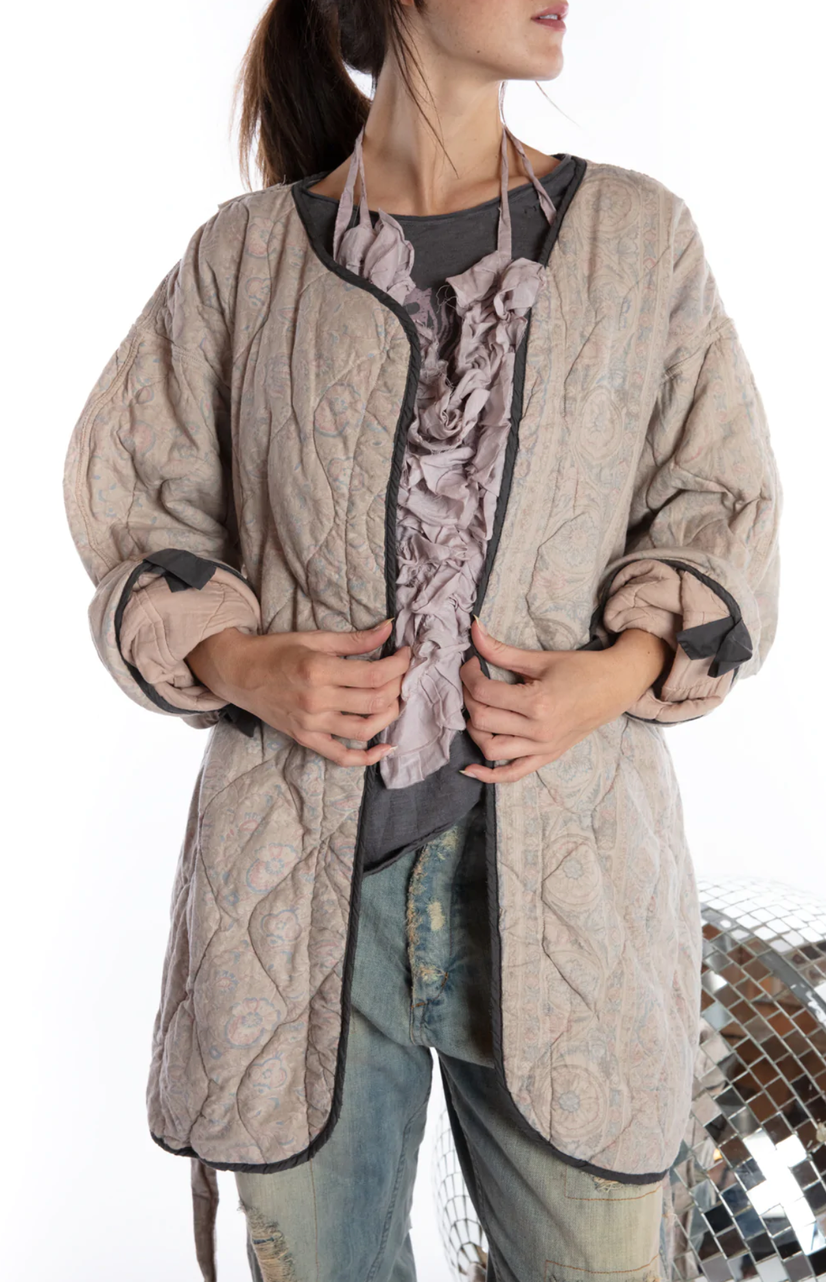 Quilted Aleda Coat by Magnolia Pearl