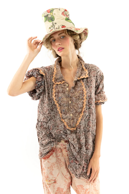 Block Print Tora Shirt 1144 in Tresor by MPearl