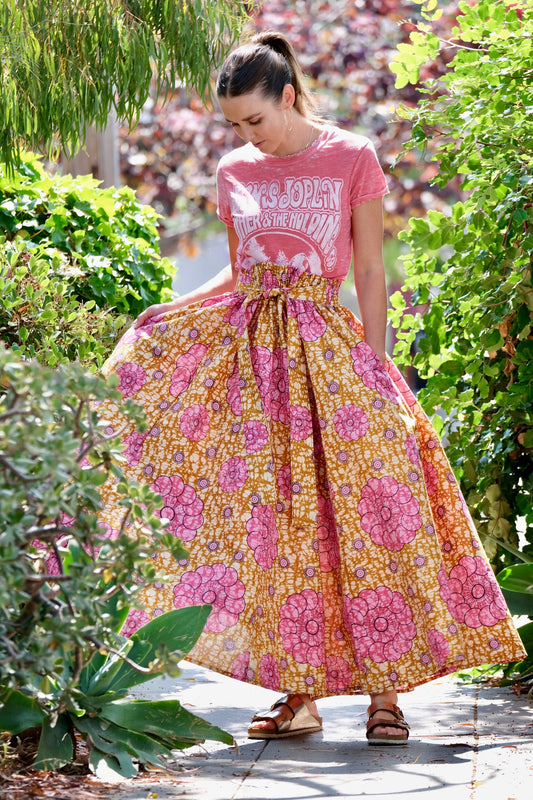 Patio Skirt in Pink Lemonade