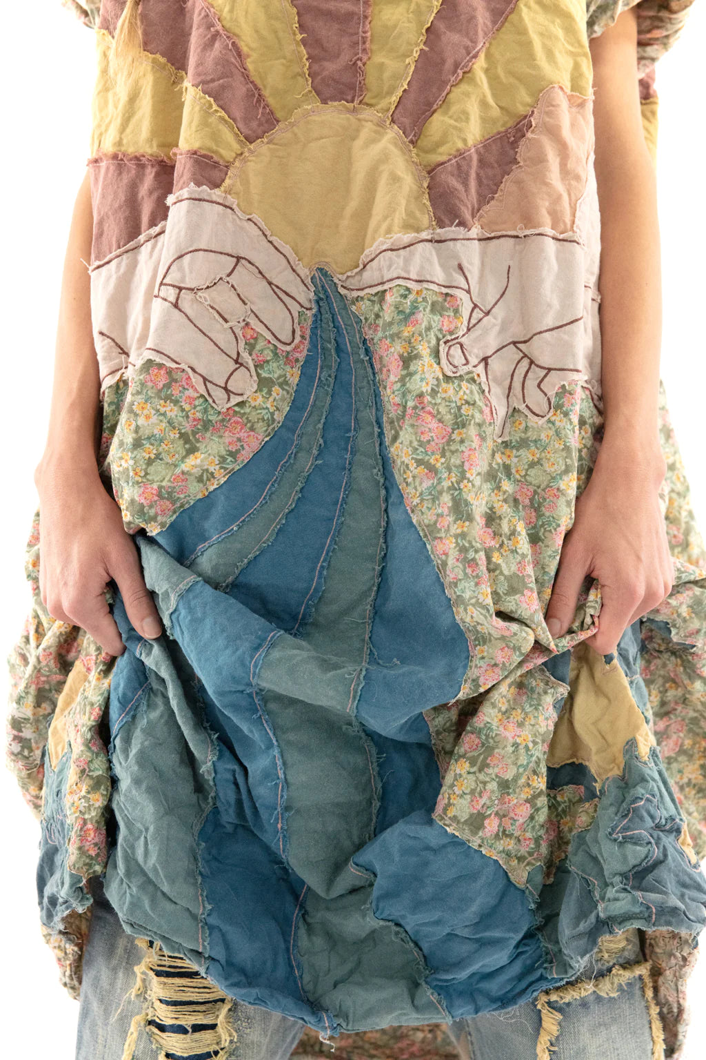 Applique Artist Smock Dress by Magnolia Pearl