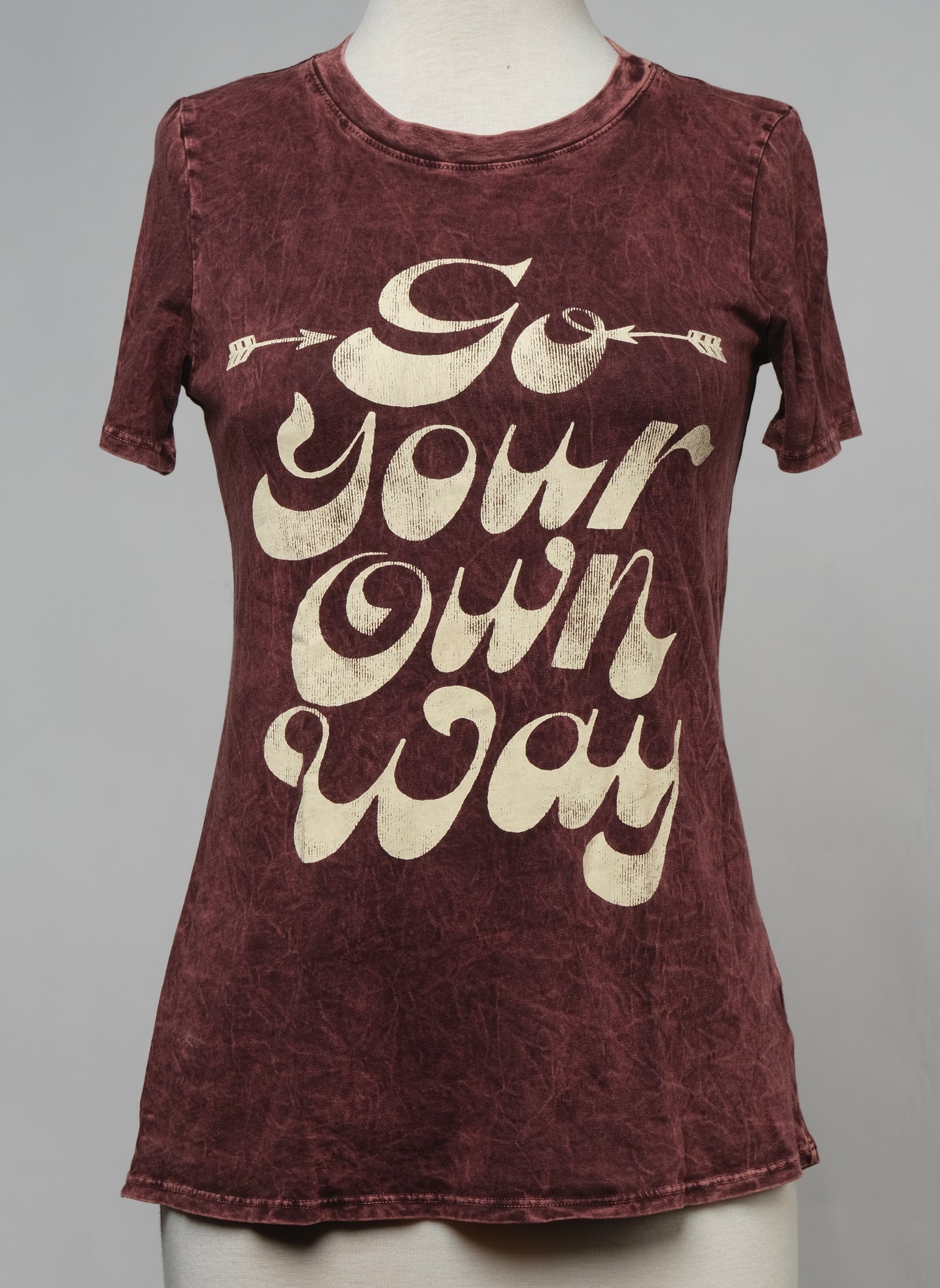 Go Your Own Way T-Shirt in Merlot